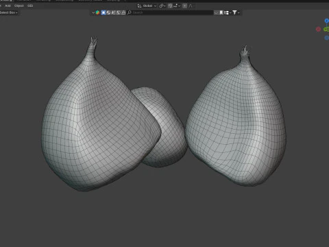 Chestnut kernel 3D Model