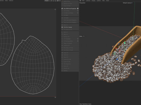 Chia seed scoop Modello 3D