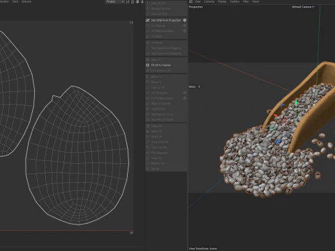 Chia seed scoop 3D Model