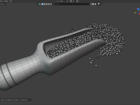 Chia seed scoop Modello 3D