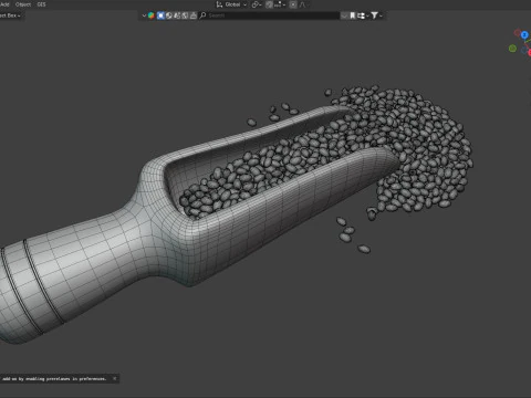 Chia seed scoop 3D Model