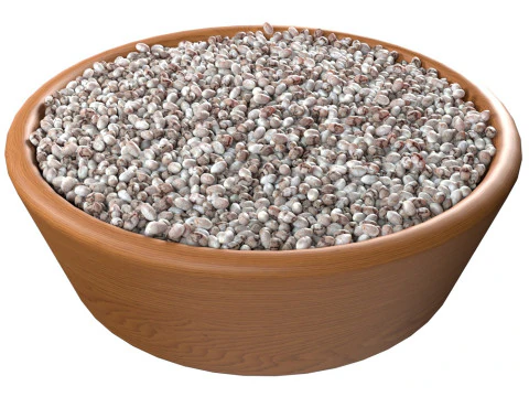 치아 씨앗 그릇 3D 모델