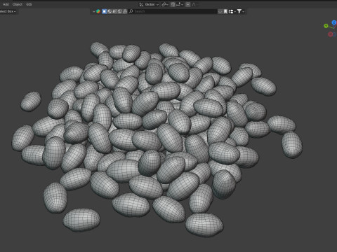 Chia seeds pile Modelo 3D