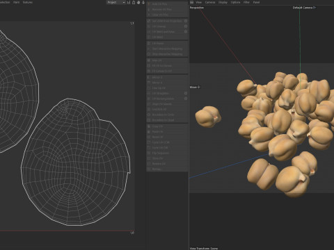 Chickpea pile 3D मॉडल