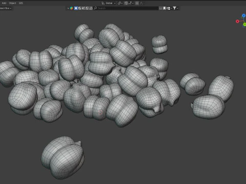 Chickpea pile 3D Model