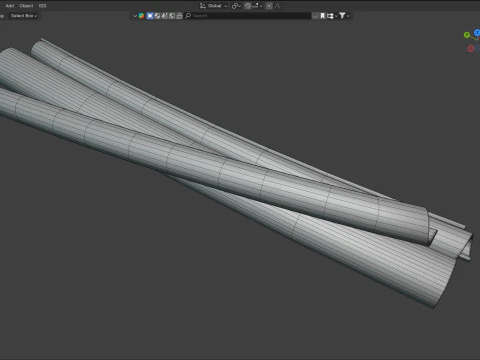 Laski Cynamonu Model 3D