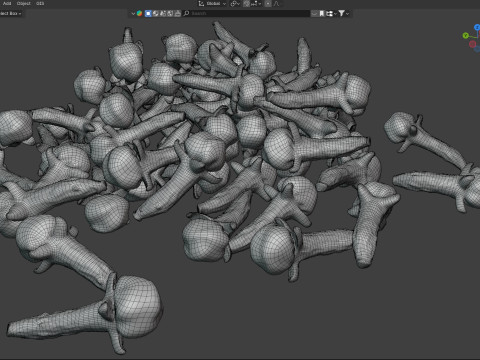 Cloves Pile 3D Model