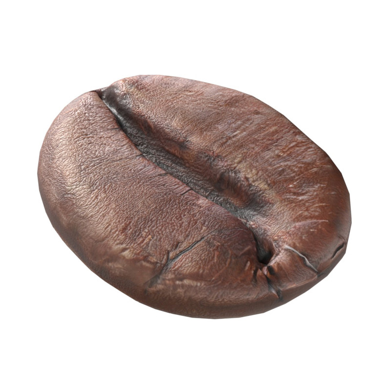 Coffe bean v2 3D 模型 .c4d .max .obj .3ds .fbx .stl .blend