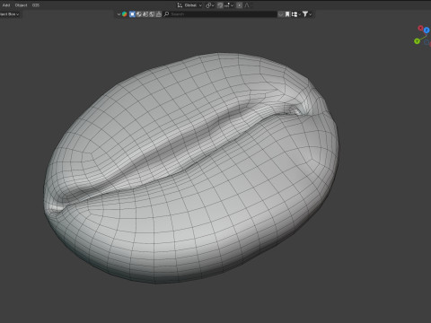 Coffe bean v2 3D 模型