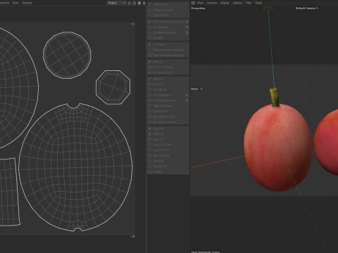Coffee bean red raw 3D Model