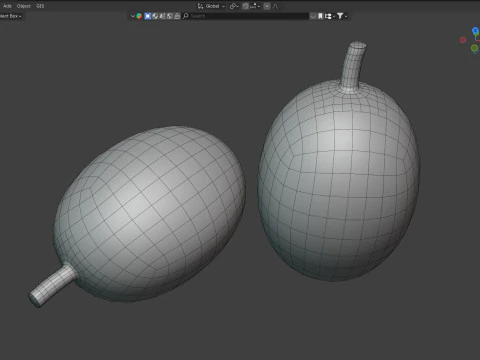 Coffee bean red raw 3D Model