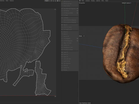 Coffee bean v1 3D Model