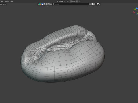 Coffee bean v1 3D 模型