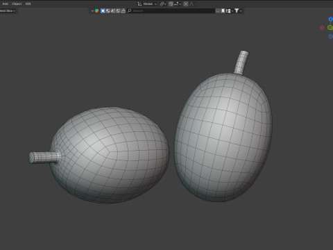 Green coffee bean Modelo 3D