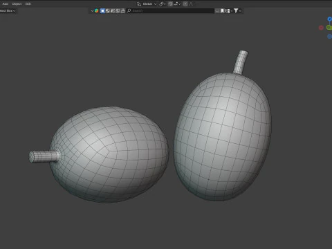 Gr&atilde;o de caf&eacute; verde Modelo 3D