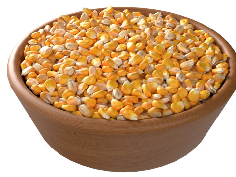 Corn seed bowl 3D 모델