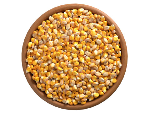 Corn seed bowl 3D 모델