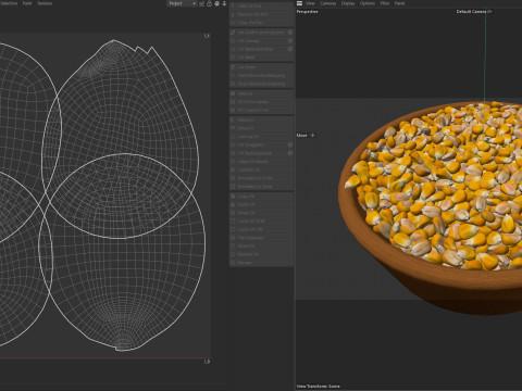 Corn seed bowl 3D 모델