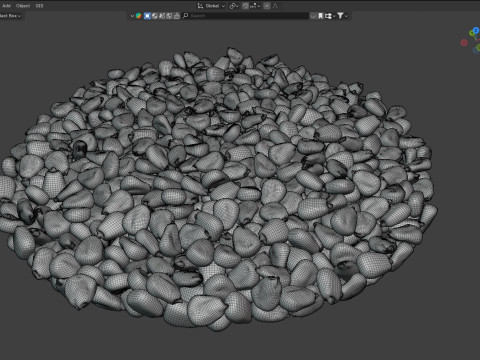 Corn seed bowl 3D 모델