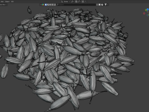 Cumin pile Modelo 3D