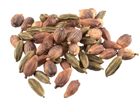 Dried cadamom fruit pile Modelo 3D