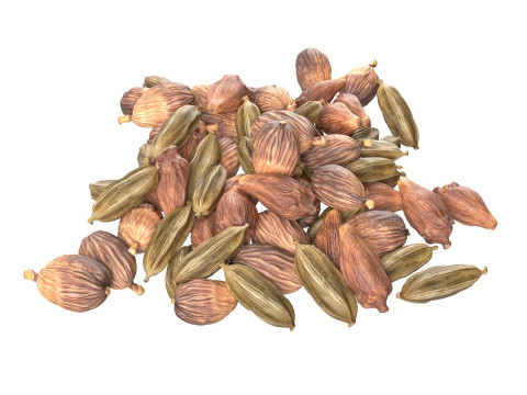 Dried cadamom fruit pile Modelo 3D