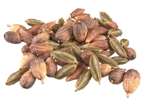 Dried cadamom fruit pile Modelo 3D