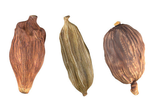 Dried cardamom fruit Modelo 3D