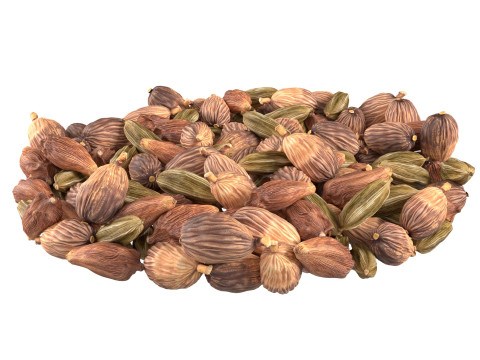 Dried cardamom fruit bowl Modelo 3D