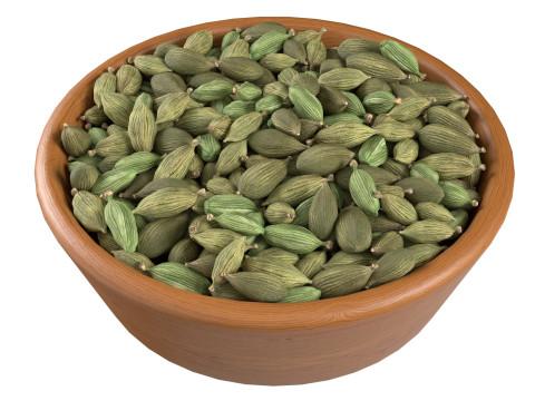 Dried green cardamom bowl 3D 모델