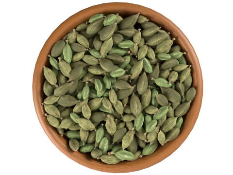Dried green cardamom bowl 3D 모델