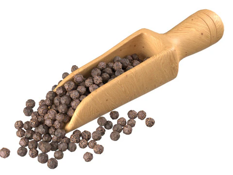 Dried peppercorn balck scoop 3D Model