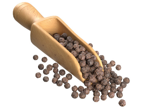 Dried peppercorn balck scoop Modelo 3D