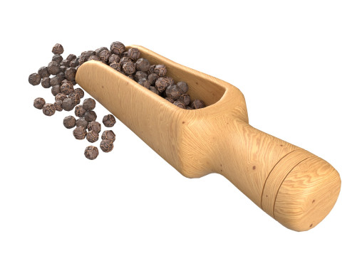 Dried peppercorn balck scoop Modelo 3D