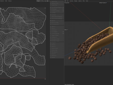 Dried peppercorn balck scoop Modelo 3D