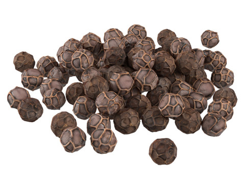 Dried peppercorn black pile Model 3D