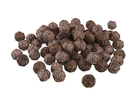 Dried peppercorn black pile Modello 3D