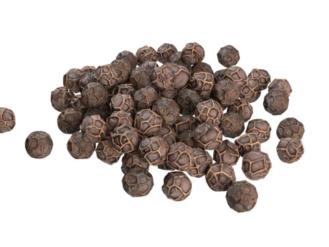 Dried peppercorn black pile 3D Model