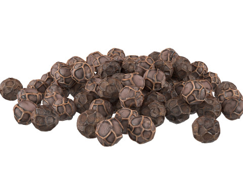 Dried peppercorn black pile Modello 3D