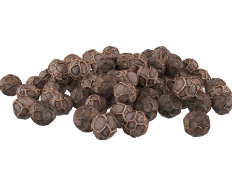 Dried peppercorn black pile 3D Model