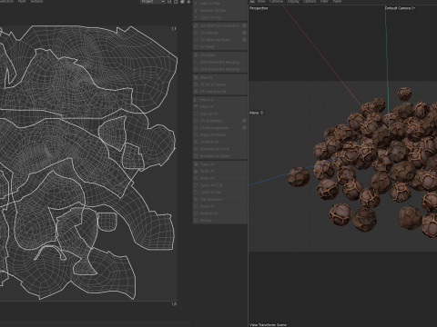 Dried peppercorn black pile Modello 3D