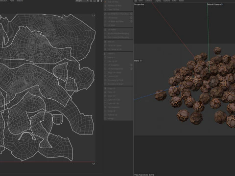 Dried peppercorn black pile 3D Model