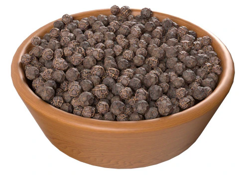 Dry peppercorn black bowl 3D Model