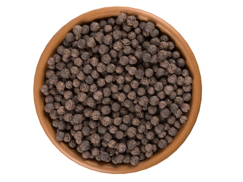 Dry peppercorn black bowl Modello 3D