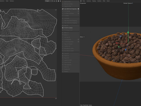 Dry peppercorn black bowl Modello 3D