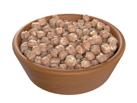 Chickpea and Garbanzo beans collection 3D 모델