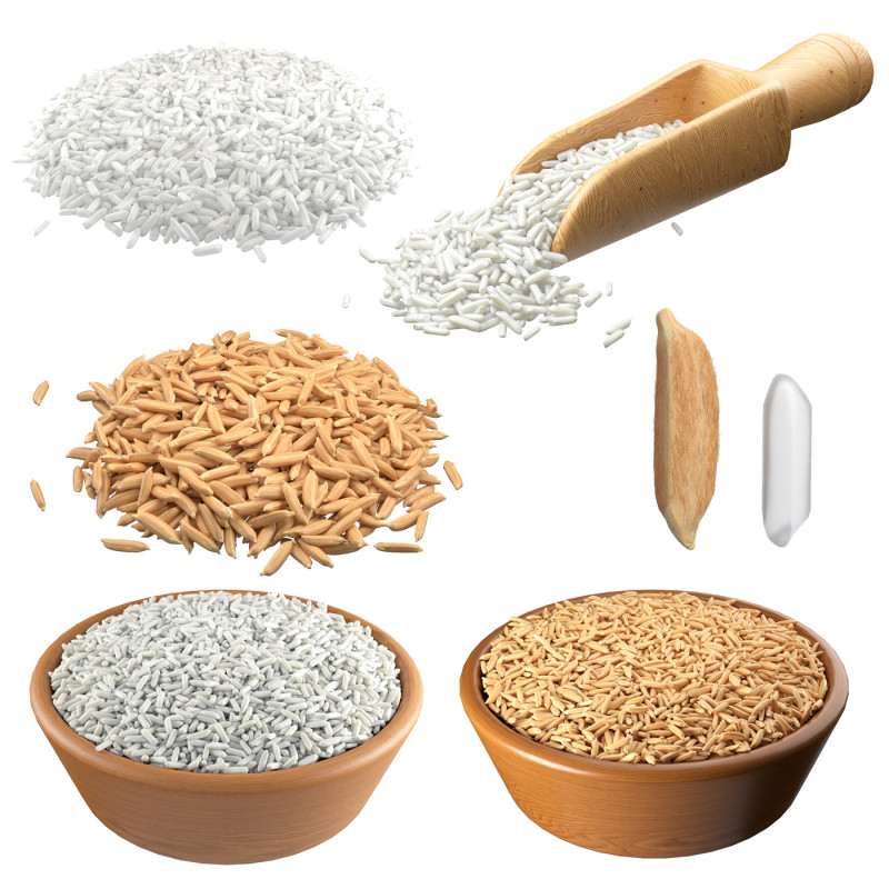 Rice grain collection Modello 3D .c4d .max .obj .3ds .fbx .stl .blend