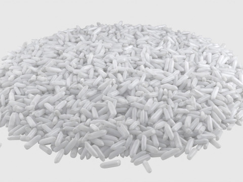 Rice grain collection Modello 3D