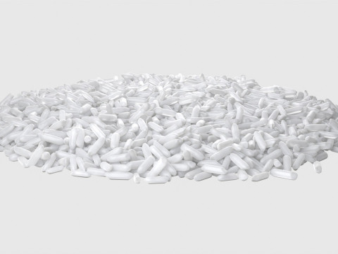 Rice grain collection Modello 3D