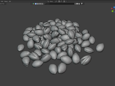 Pistachio pile Model 3D